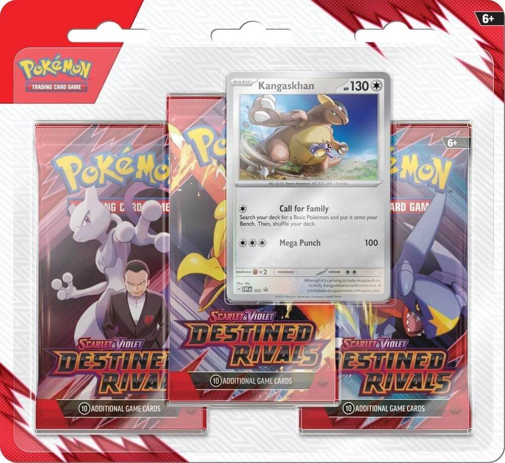 Pokémon TCG: Scarlet & Violet (SV10) Destined Rivals 3 Pack Blister