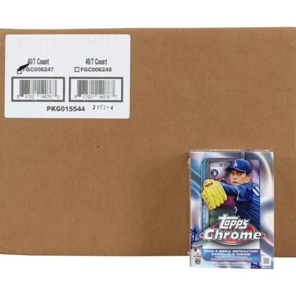 2025 Topps Chrome Baseball 7-Pack Blaster 40-Box Case