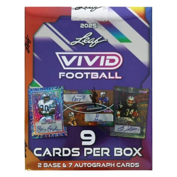 2025 Leaf Vivid Football Hobby Box