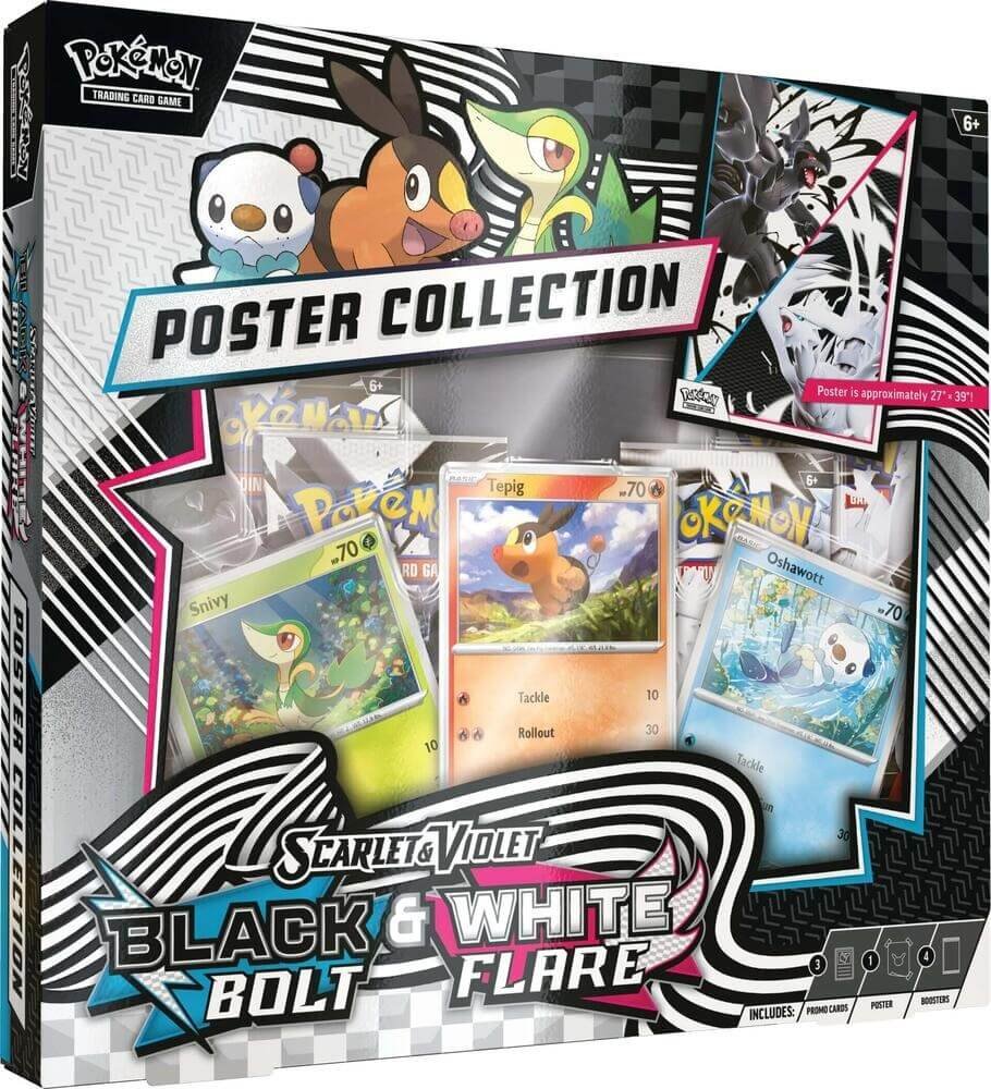 Pokémon TCG: Scarlet & Violet (SV10.5) Black Bolt and White Flare – Unova Poster Collection