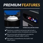 Hathaway Hustler Pool Table with Ball Return – Black with Blue Felt BG2515PB / BG2520PB (image 4)