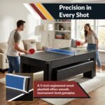 Hathaway Park Avenue 7-ft Pool Table Combo Set with Benches – Black with Red Felt BG2530PR (image 4)