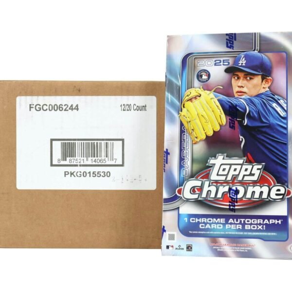 2025 Topps Chrome Baseball Hobby 12-Box Case