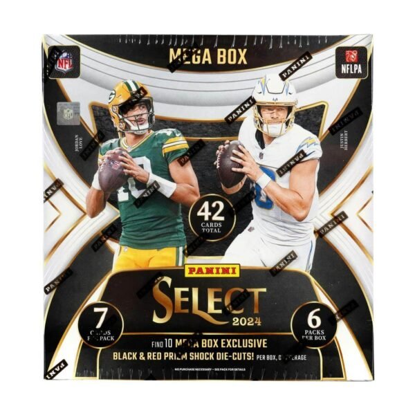 2024 Panini Select Football Mega Box (Black & Red Prizm Shock Die-Cuts)