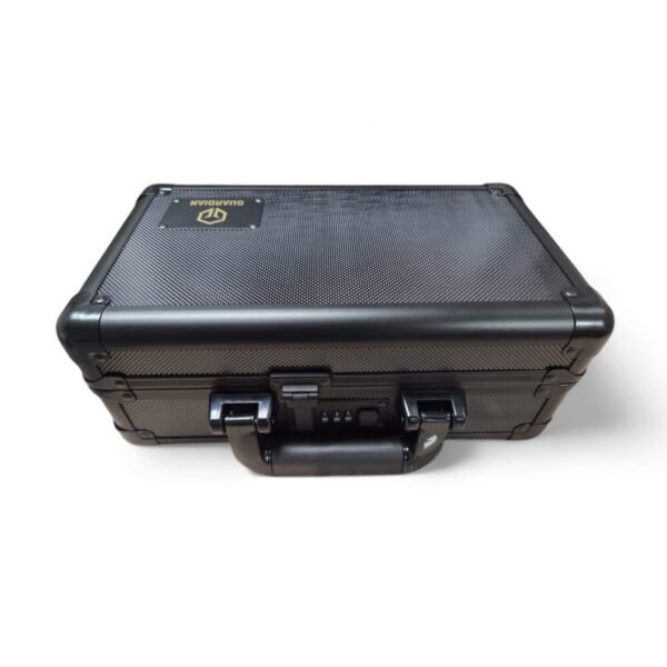 Guardian: 1-Row Graded Card Aluminum Storage Case (Black Diamond Pattern)