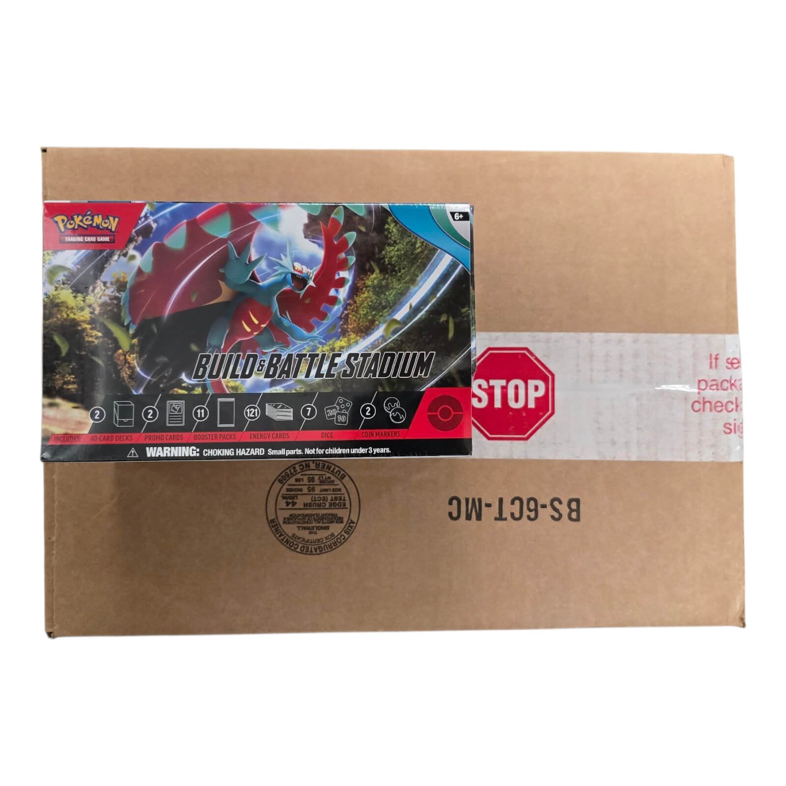 Pokémon TCG: Scarlet & Violet (SV04) Paradox Rift Build & Battle Stadium 6-Box Case