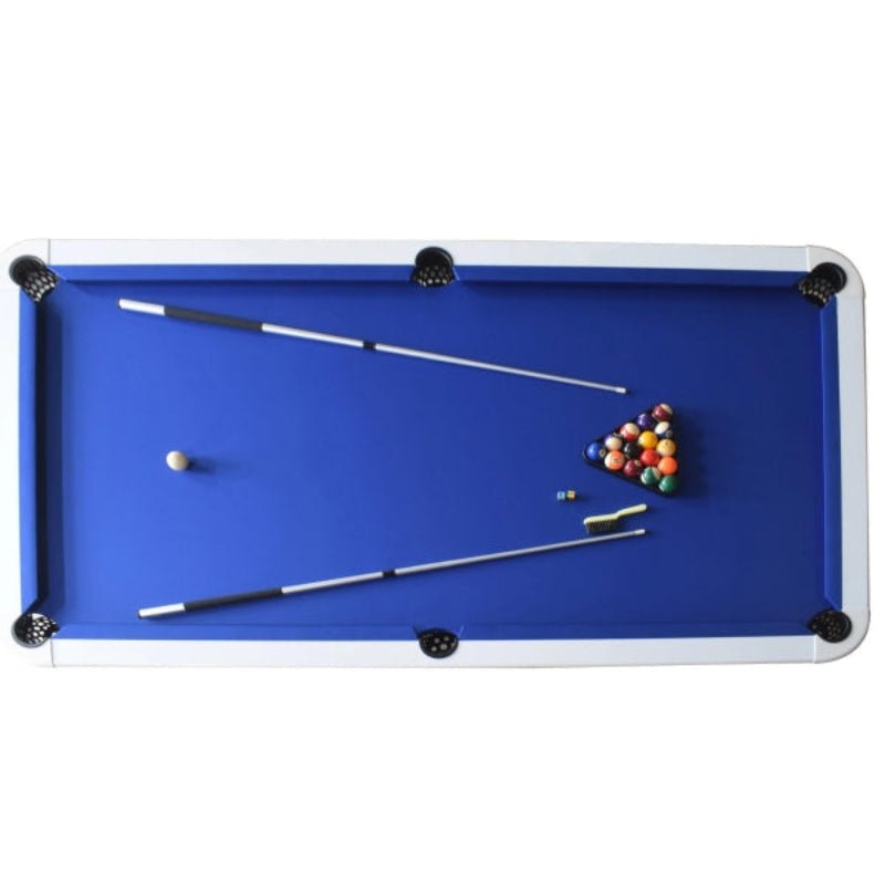 Hathaway Alpine 8-ft Outdoor Pool Table – White with Blue Felt BG3147 (image 2)
