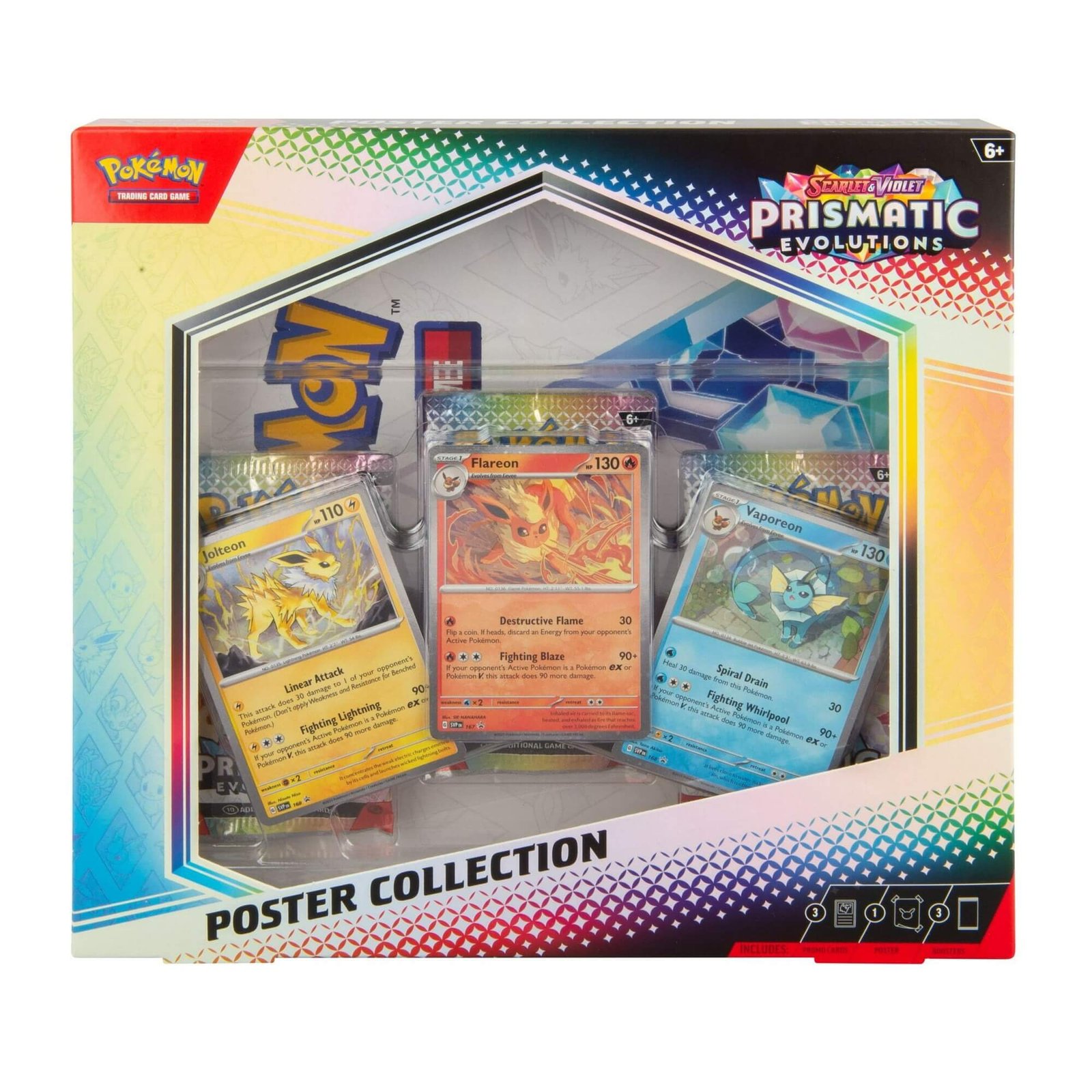 Pokémon TCG: Scarlet & Violet Prismatic Evolutions (SV8.5) Poster Collection Box