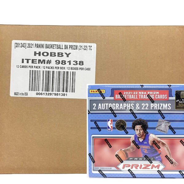 2021/22 Panini Prizm Basketball Hobby 12-Box Case