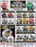 2024 Tristar Hidden Treasures Football Mini Helmet Platinum Season Edition Hobby Box (image 5)
