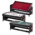 Fat Cat Original Pockey 7ft Black 3 in 1 Multi Game Table (image 2)