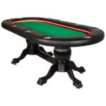 BBO Poker Tables Elite Alpha LED Black Oval Poker Table (image 3)