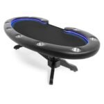 BBO Poker Tables Lumen HD LED Black Poker Table 10 Person (image 3)