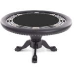 BBO Poker Tables Nighthawk Black Round Poker Table 8 Person (image 3)